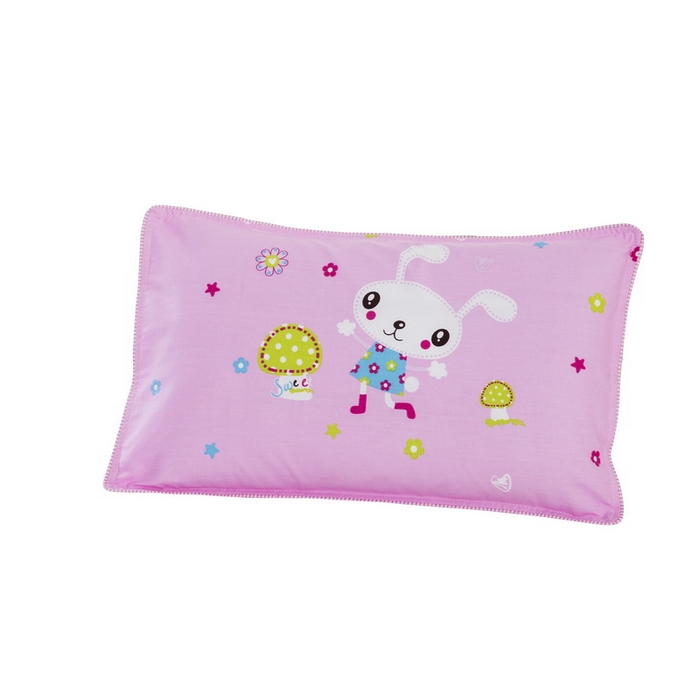 91家纺网 家纺一手货源 找家纺 大黄蜂家居家纺 2025新款纯棉卡通定位枕套 兔宝贝