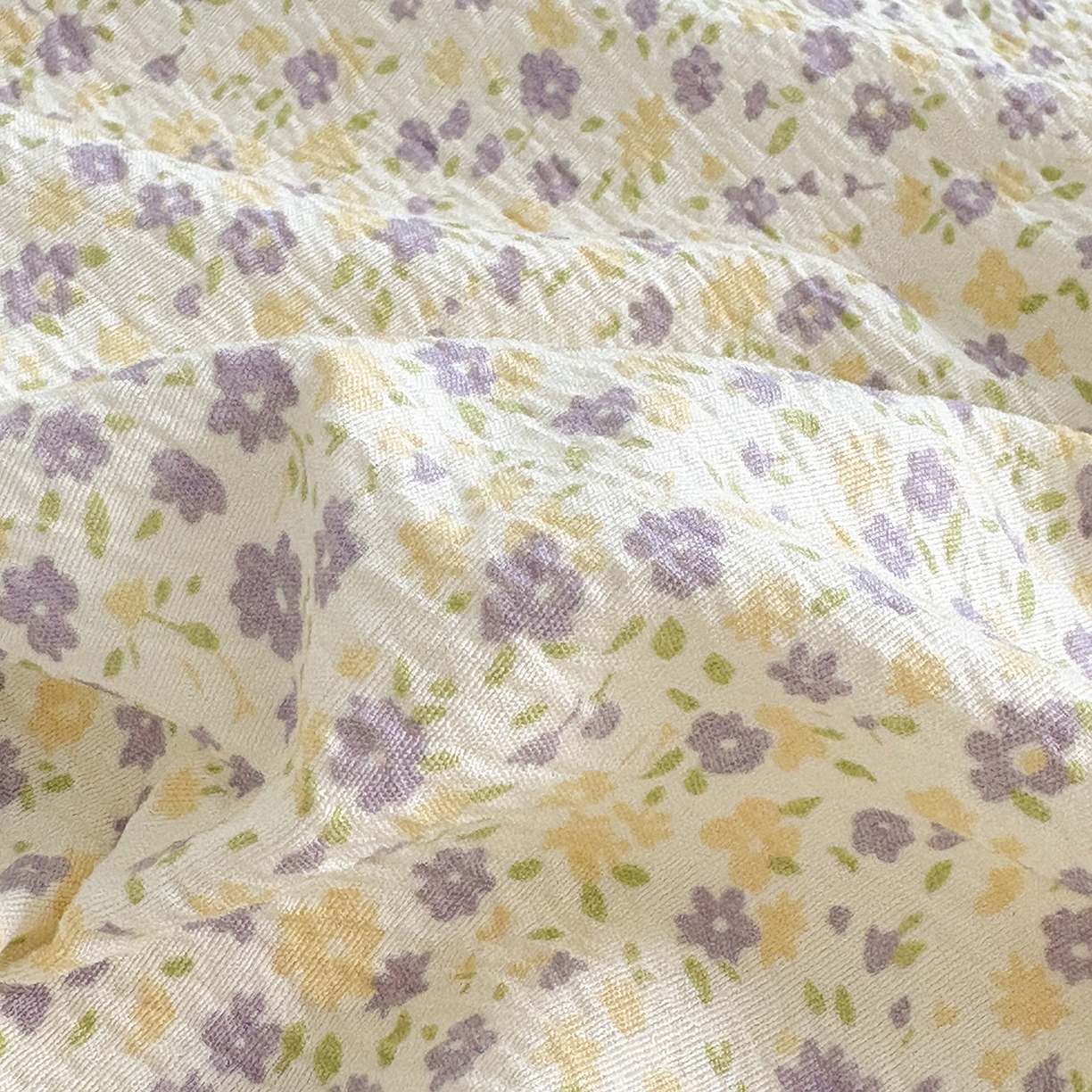 91家纺网 家纺一手货源 找家纺 青泽家纺 2025新款双层纱床单单品床单单件单床单 田园女孩