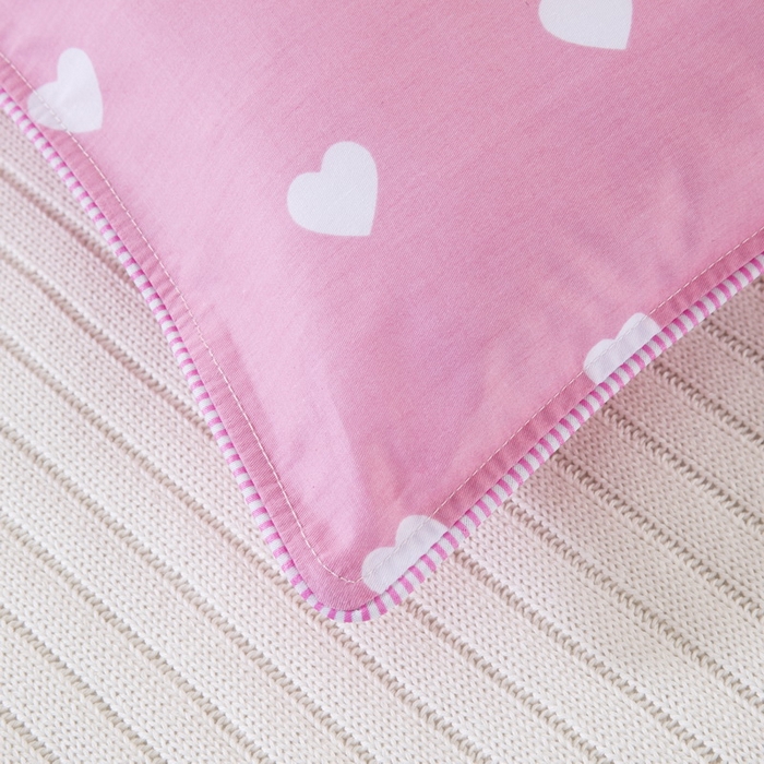 91家纺网 家纺一手货源 找家纺 大黄蜂家居家纺 2025新款纯棉卡通定位枕套 微笑猫咪