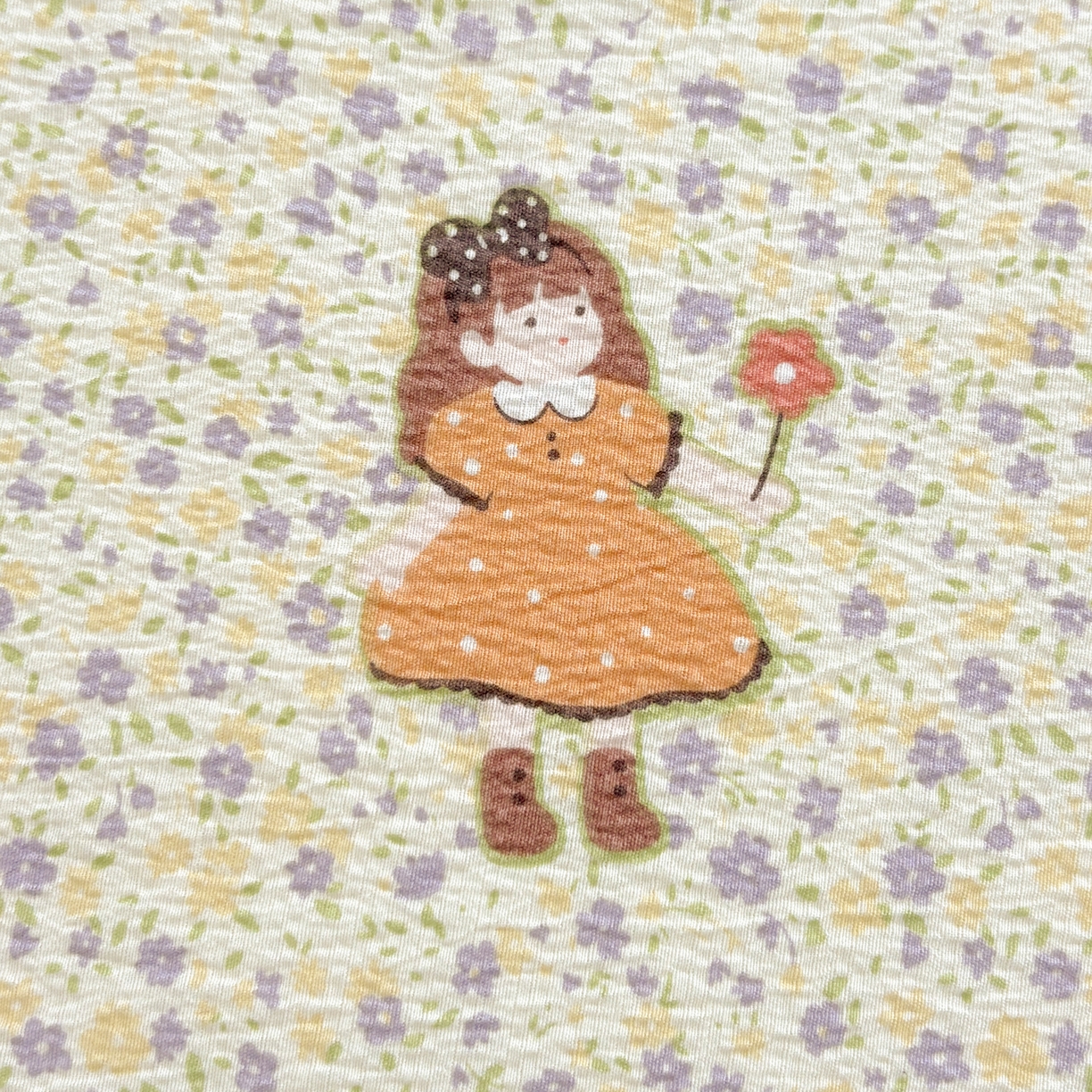 91家纺网 家纺一手货源 找家纺 青泽家纺 2025新款双层纱床单单品床单单件单床单 田园女孩