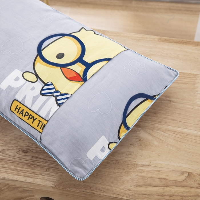 91家纺网 家纺一手货源 找家纺 大黄蜂家居家纺 2025新款纯棉卡通定位枕套 小鸡先生