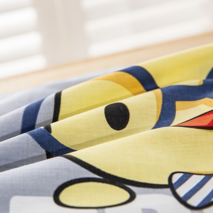 91家纺网 家纺一手货源 找家纺 大黄蜂家居家纺 2025新款纯棉卡通定位枕套 小鸡先生