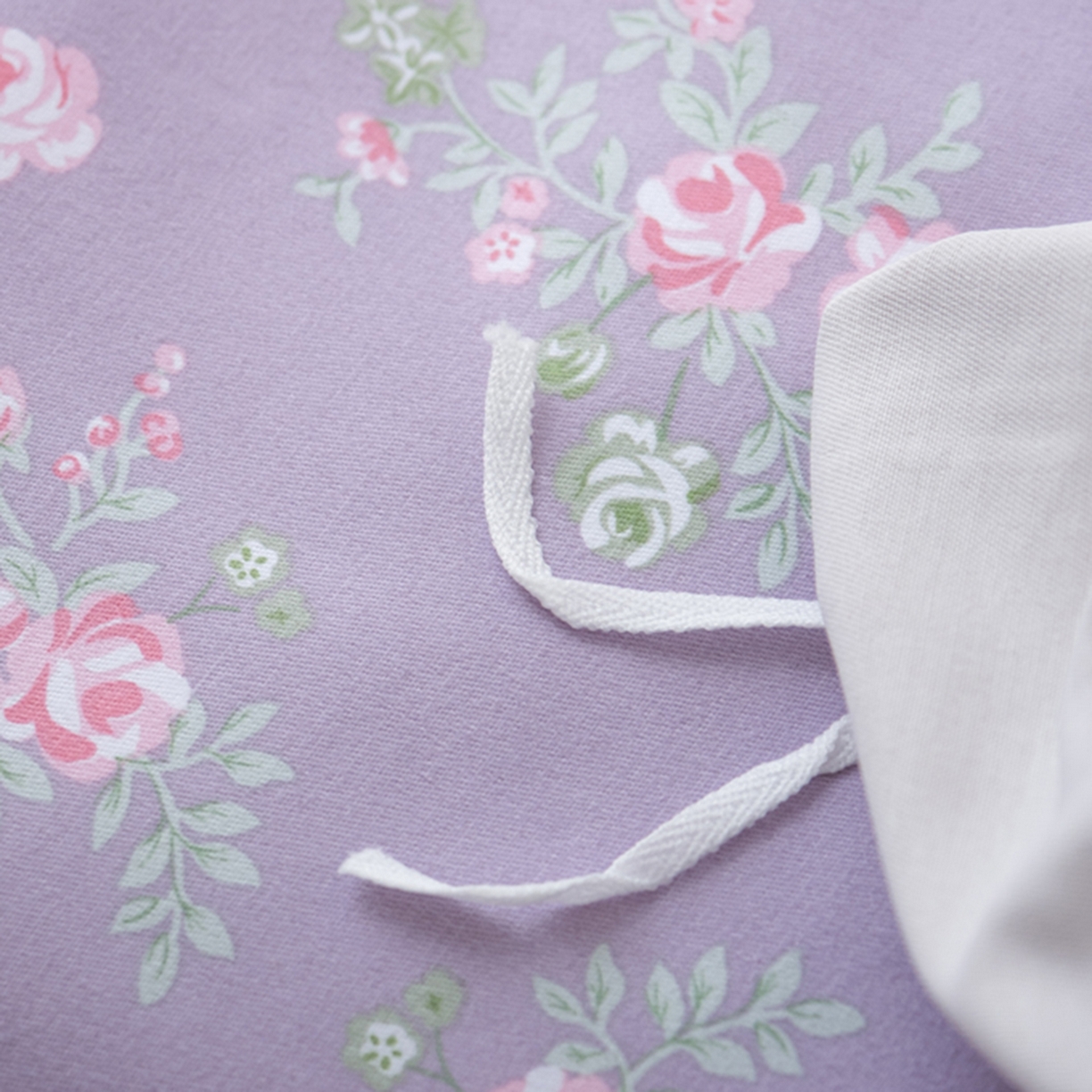 91家纺网 家纺一手货源 找家纺 慕绸家纺（原萌宝老粗布厂家） 2025秋冬新款加厚纯棉磨毛印花四件套 紫藤花