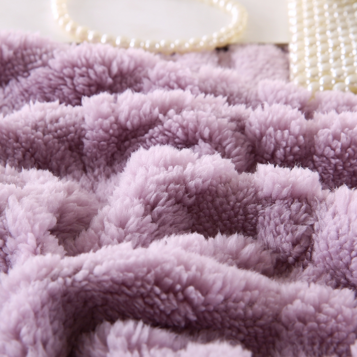 91家纺网 家纺一手货源 找家纺 巴木赫 2025新款如意阁塔芙绒毯子毛毯 紫色