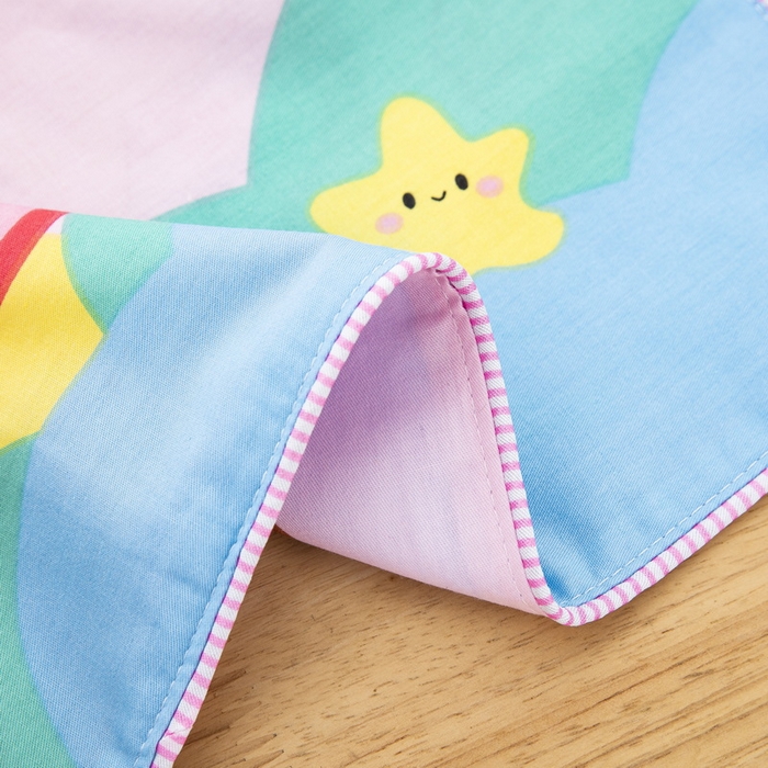 91家纺网 家纺一手货源 找家纺 大黄蜂家居家纺 2025新款纯棉卡通定位枕套 小美人鱼