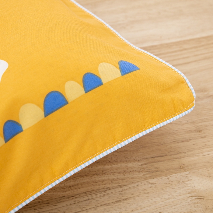 91家纺网 家纺一手货源 找家纺 大黄蜂家居家纺 2025新款纯棉卡通定位枕套小狮子