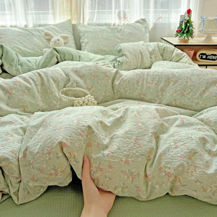 91家纺网 家纺一手货源 找家纺 （总）海岛哥哥 2025新款A类云朵水洗棉三丽鸥正版授权四件套-学生床