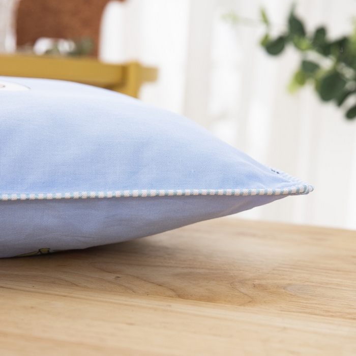 91家纺网 家纺一手货源 找家纺 大黄蜂家居家纺 2025新款纯棉卡通定位枕套 小熊和小兔