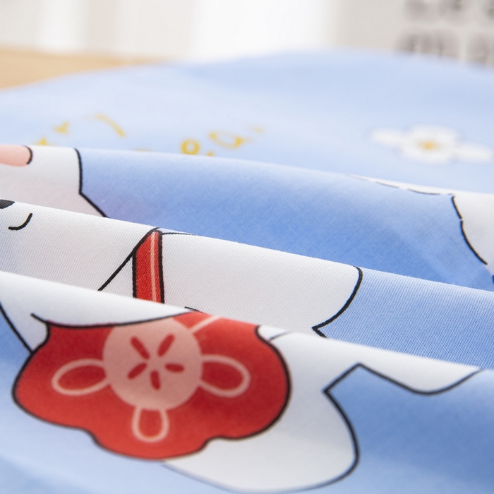 91家纺网 家纺一手货源 找家纺 大黄蜂家居家纺 2025新款纯棉卡通定位枕套 小熊和小兔