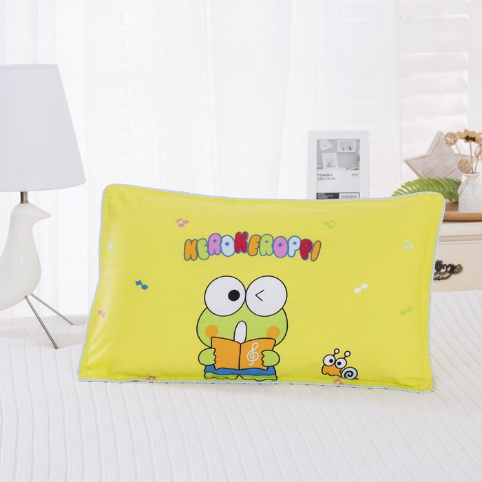 大黄蜂家居家纺 2025新款纯棉卡通定位枕套音乐青蛙