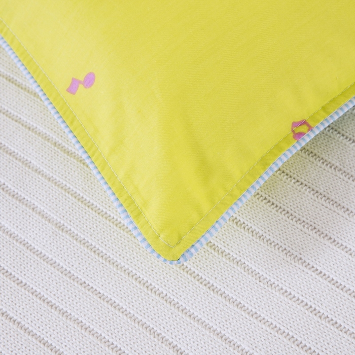 91家纺网 家纺一手货源 找家纺 大黄蜂家居家纺 2025新款纯棉卡通定位枕套 音乐青蛙