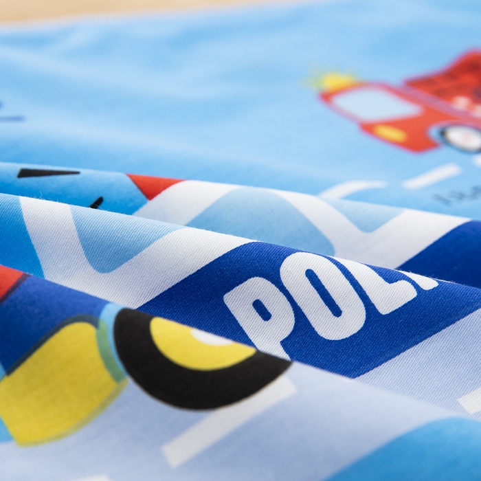 91家纺网 家纺一手货源 找家纺 大黄蜂家居家纺 2025新款纯棉卡通定位枕套 正义救援队