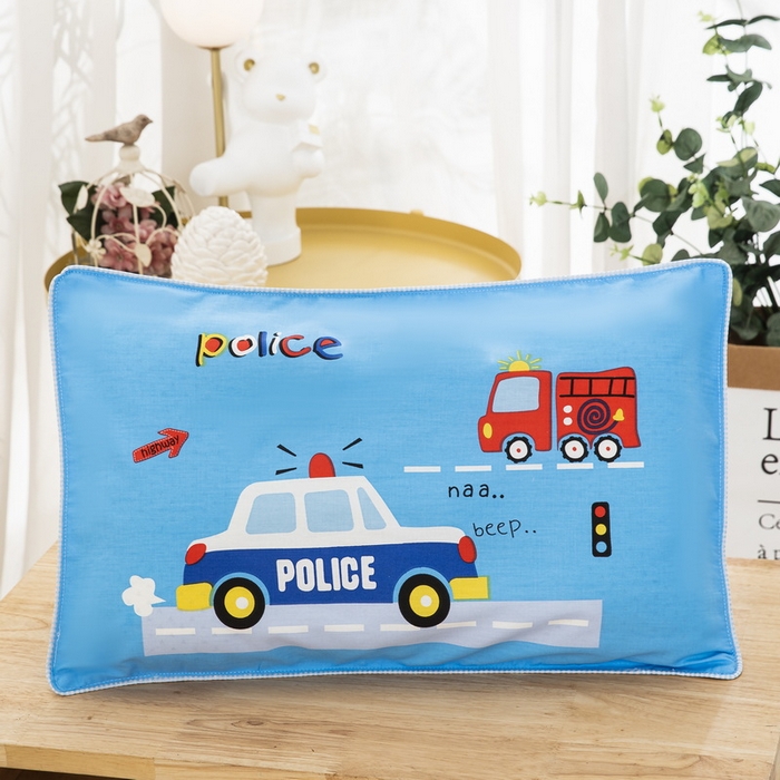 91家纺网 家纺一手货源 找家纺 大黄蜂家居家纺 2025新款纯棉卡通定位枕套 正义救援队