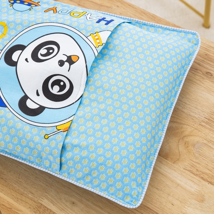 91家纺网 家纺一手货源 找家纺 大黄蜂家居家纺 2025新款纯棉卡通定位枕套 happy熊猫