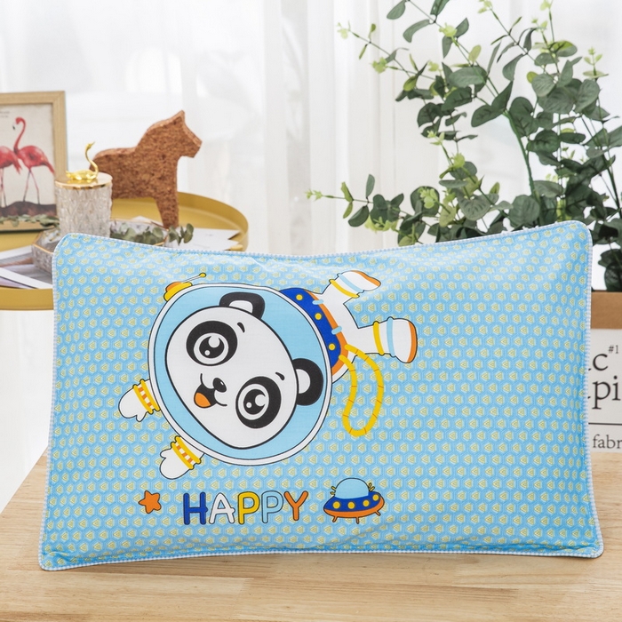 91家纺网 家纺一手货源 找家纺 大黄蜂家居家纺 2025新款纯棉卡通定位枕套 happy熊猫