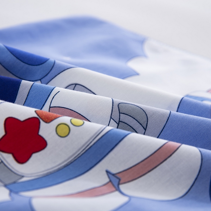 91家纺网 家纺一手货源 找家纺 大黄蜂家居家纺 2025新款纯棉卡通定位枕套 登陆月球