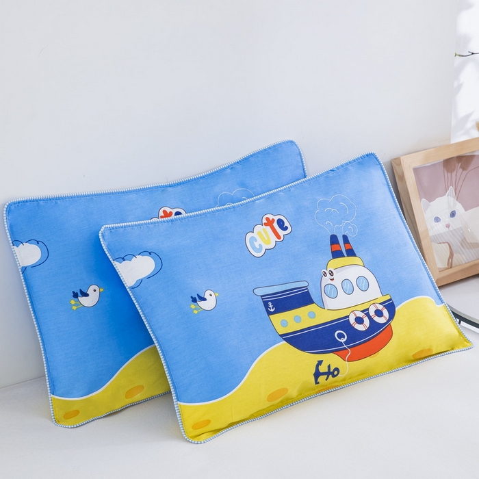 91家纺网 家纺一手货源 找家纺 大黄蜂家居家纺 2025新款纯棉卡通定位枕套 航海家