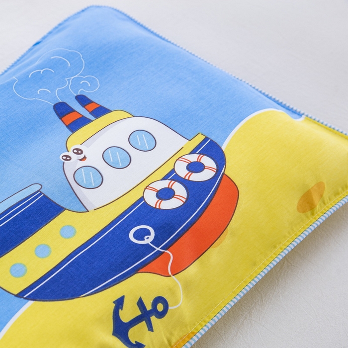 91家纺网 家纺一手货源 找家纺 大黄蜂家居家纺 2025新款纯棉卡通定位枕套 航海家