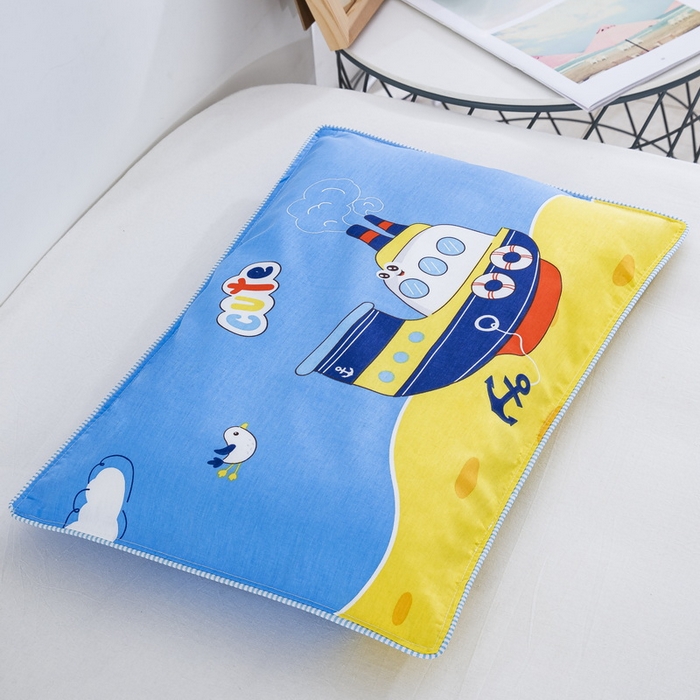 91家纺网 家纺一手货源 找家纺 大黄蜂家居家纺 2025新款纯棉卡通定位枕套 航海家