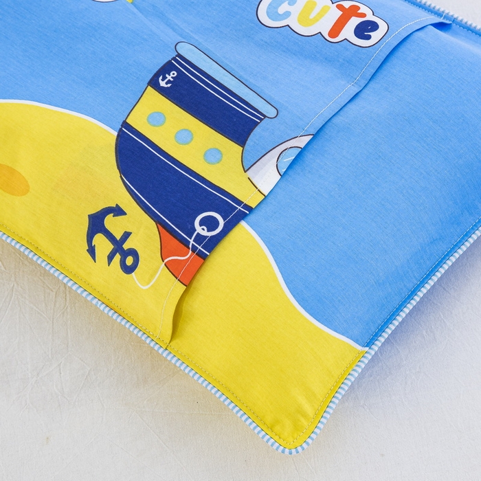 91家纺网 家纺一手货源 找家纺 大黄蜂家居家纺 2025新款纯棉卡通定位枕套 航海家