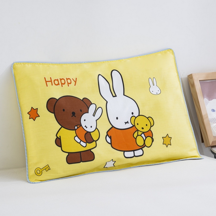 91家纺网 家纺一手货源 找家纺 大黄蜂家居家纺 2025新款纯棉卡通定位枕套 米菲兔兔