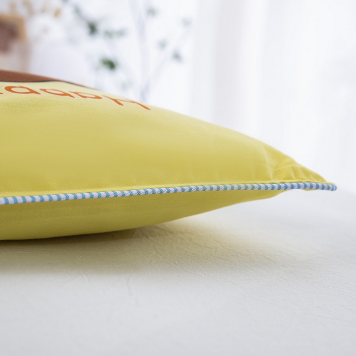 91家纺网 家纺一手货源 找家纺 大黄蜂家居家纺 2025新款纯棉卡通定位枕套 米菲兔兔