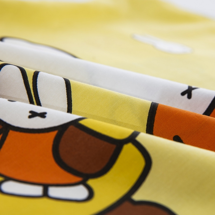 91家纺网 家纺一手货源 找家纺 大黄蜂家居家纺 2025新款纯棉卡通定位枕套 米菲兔兔