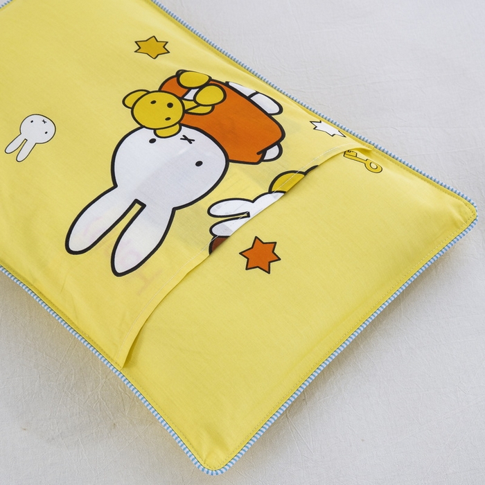 91家纺网 家纺一手货源 找家纺 大黄蜂家居家纺 2025新款纯棉卡通定位枕套 米菲兔兔