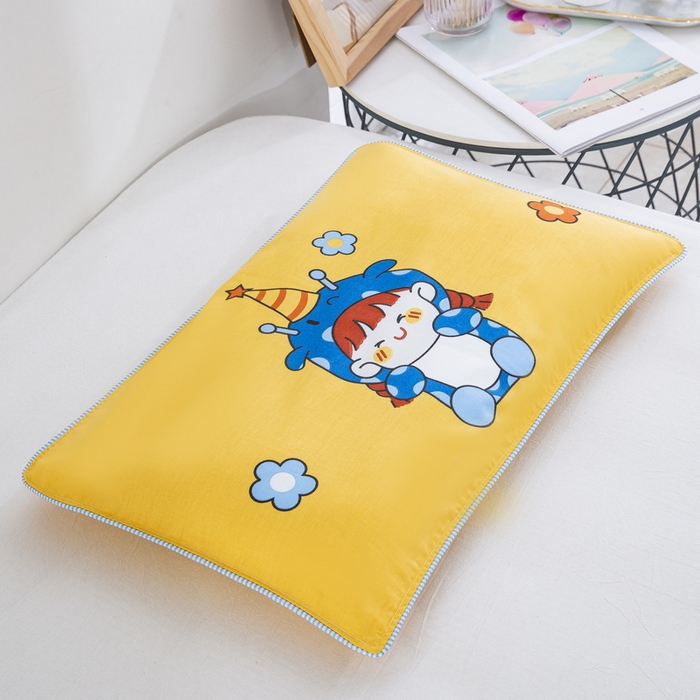 91家纺网 家纺一手货源 找家纺 大黄蜂家居家纺 2025新款纯棉卡通定位枕套 小精灵