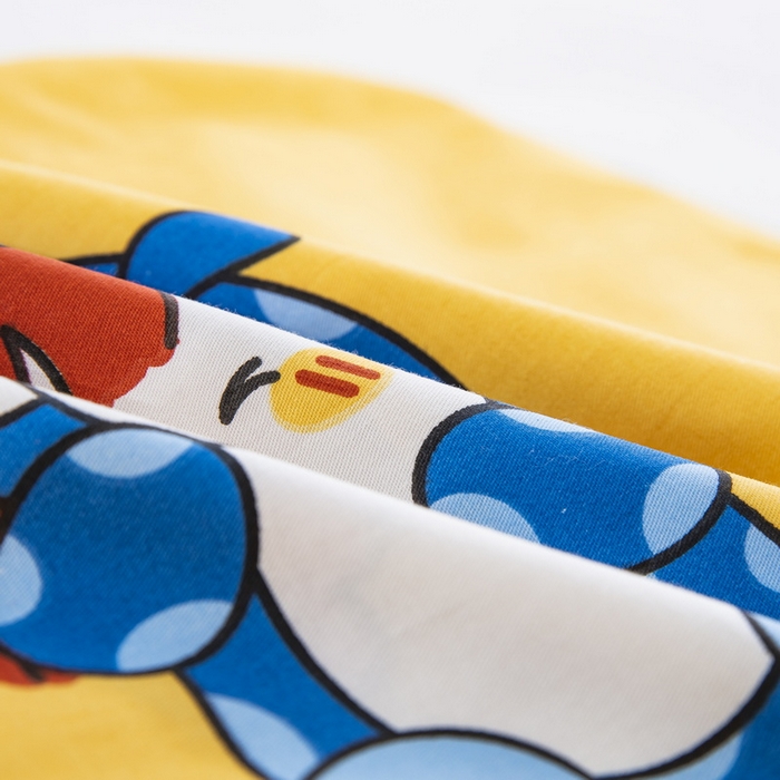 91家纺网 家纺一手货源 找家纺 大黄蜂家居家纺 2025新款纯棉卡通定位枕套 小精灵