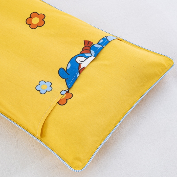 91家纺网 家纺一手货源 找家纺 大黄蜂家居家纺 2025新款纯棉卡通定位枕套 小精灵