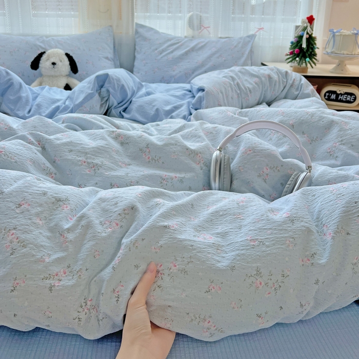 海岛哥哥 2025新款木棉高克重超柔四件套 豆蔻