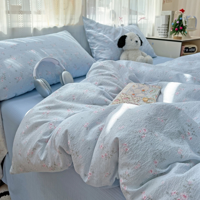 91家纺网 家纺一手货源 找家纺 海岛哥哥 2025新款木棉高克重超柔四件套 豆蔻