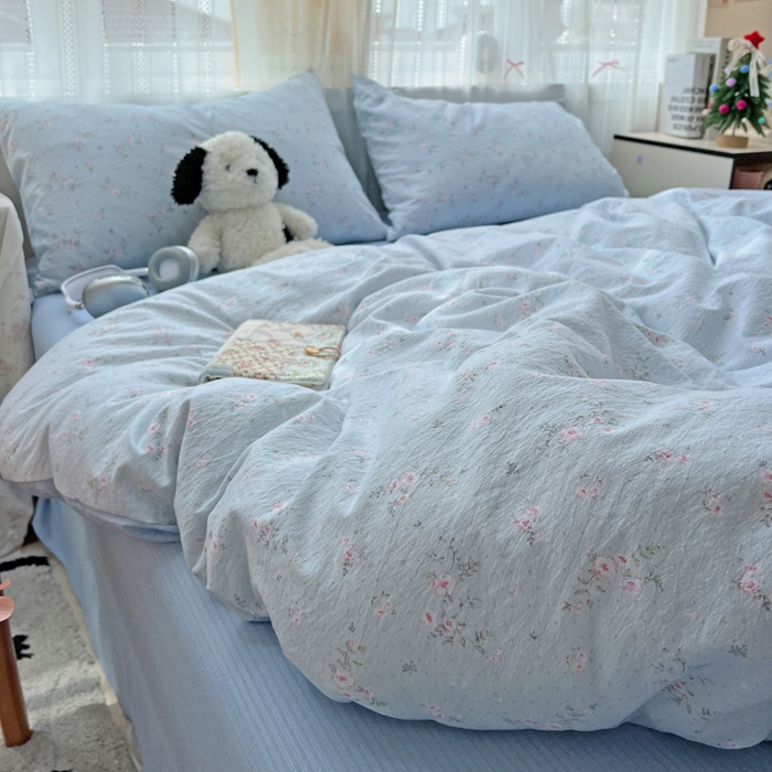 91家纺网 家纺一手货源 找家纺 海岛哥哥 2025新款木棉高克重超柔四件套 豆蔻