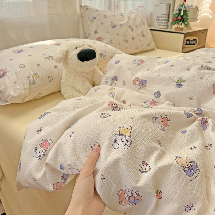 91家纺网 家纺一手货源 找家纺 海岛哥哥 2025新款木棉高克重超柔四件套 海燕宝宝