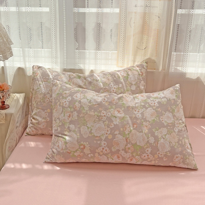 91家纺网 家纺一手货源 找家纺 海岛哥哥 2025新款木棉高克重超柔四件套 牡丹