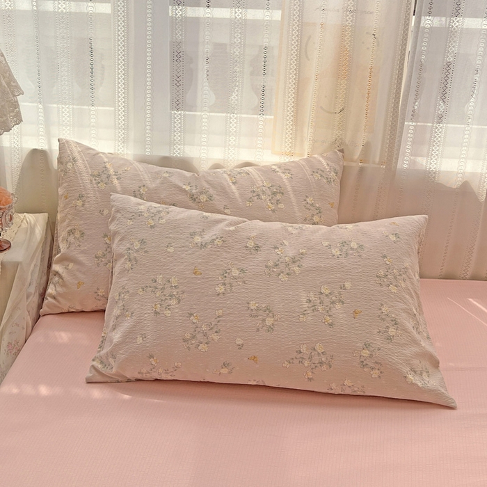 91家纺网 家纺一手货源 找家纺 海岛哥哥 2025新款木棉高克重超柔四件套 蔷薇蝶