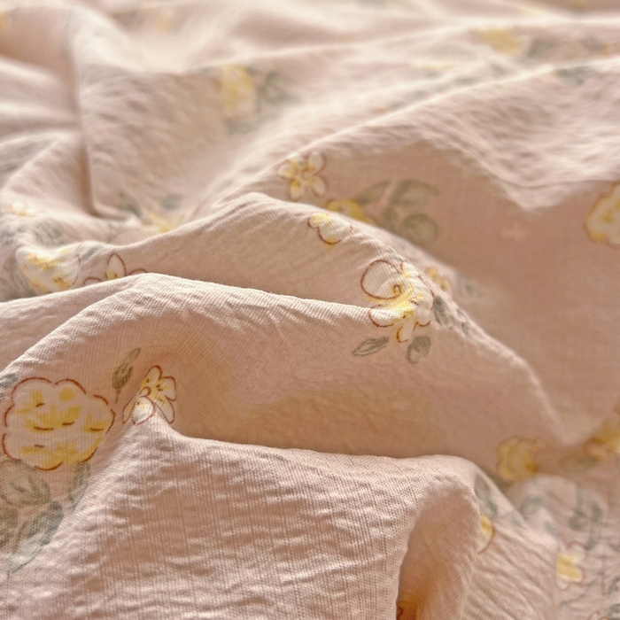 91家纺网 家纺一手货源 找家纺 海岛哥哥 2025新款木棉高克重超柔四件套 蔷薇蝶