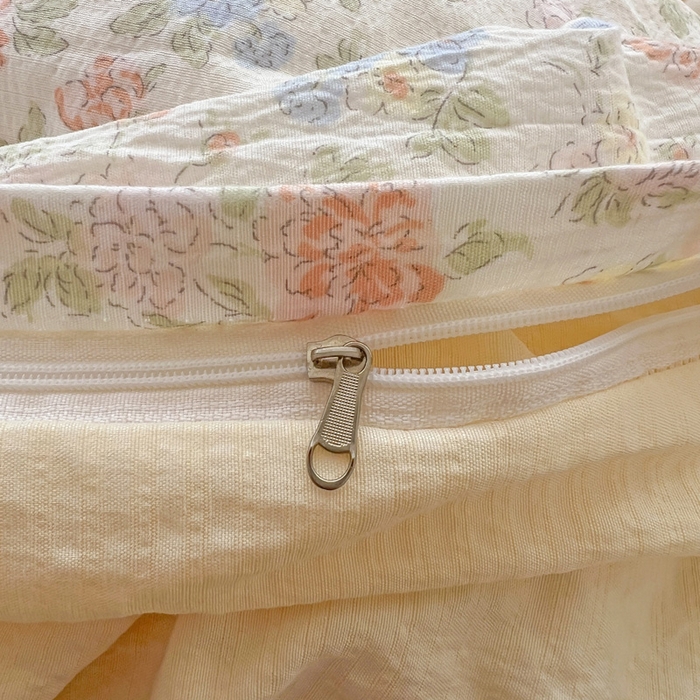 91家纺网 家纺一手货源 找家纺 海岛哥哥 2025新款木棉高克重超柔四件套 芍药-米