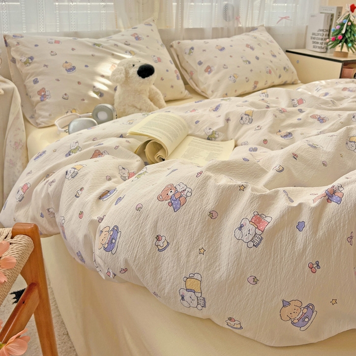 91家纺网 家纺一手货源 找家纺 港岛妹妹 2025新款高克重超柔双层纱四件套 海燕宝宝