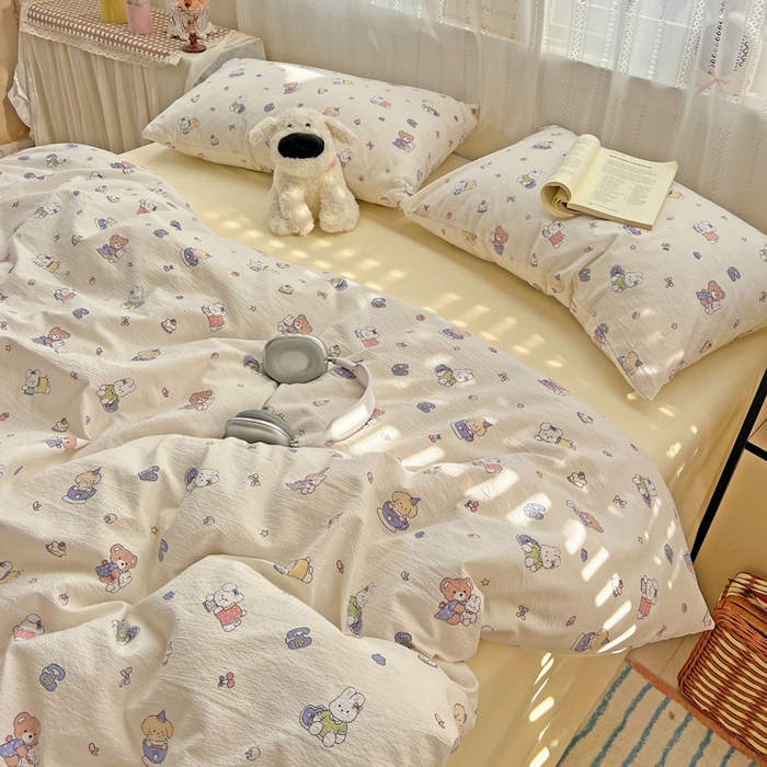 91家纺网 家纺一手货源 找家纺 港岛妹妹 2025新款高克重超柔双层纱四件套 海燕宝宝