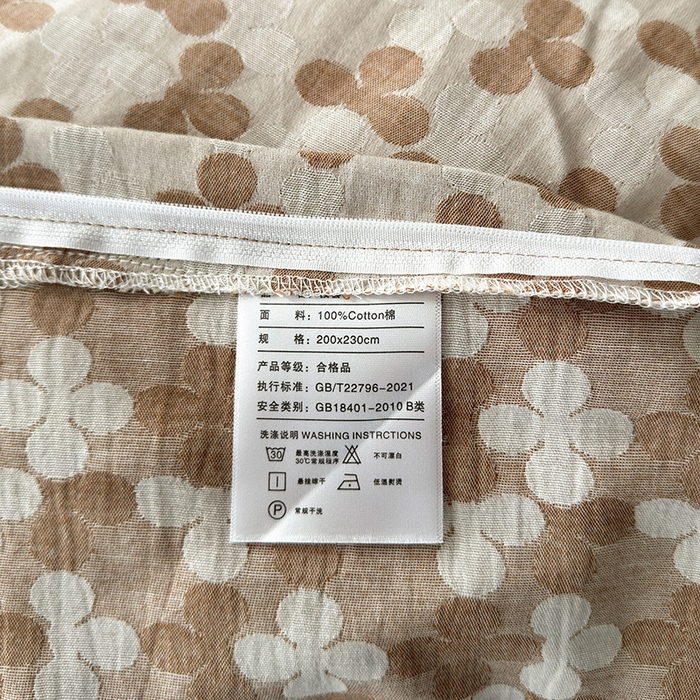 91家纺网 家纺一手货源 找家纺 水洗的故事（原有乐家） 2025新款秋冬60s全棉贡缎色织大提花四件套 四月里-焦糖