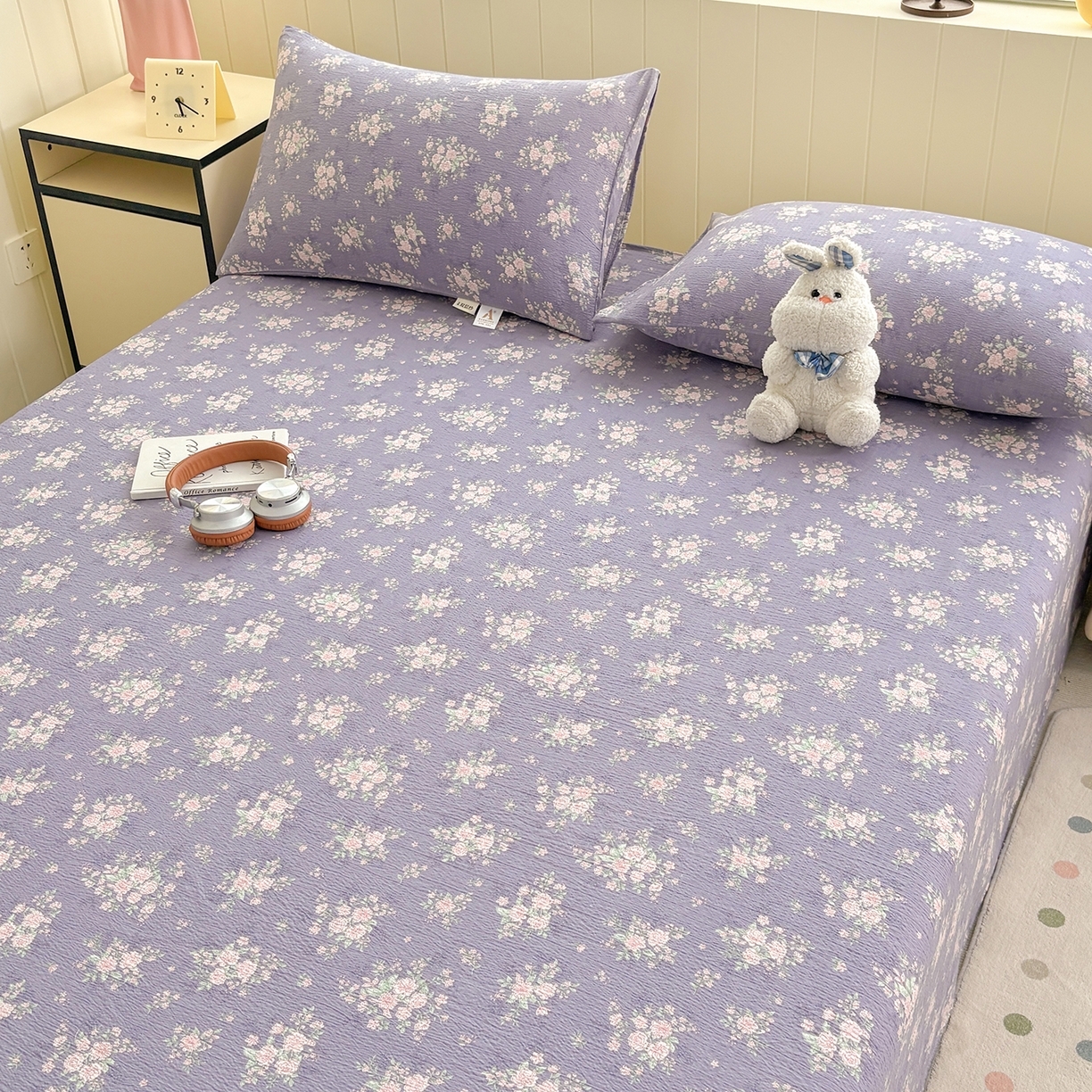 91家纺网 家纺一手货源 找家纺 （总）青泽家纺 2025新款双层纱床单单品床单单件单床单