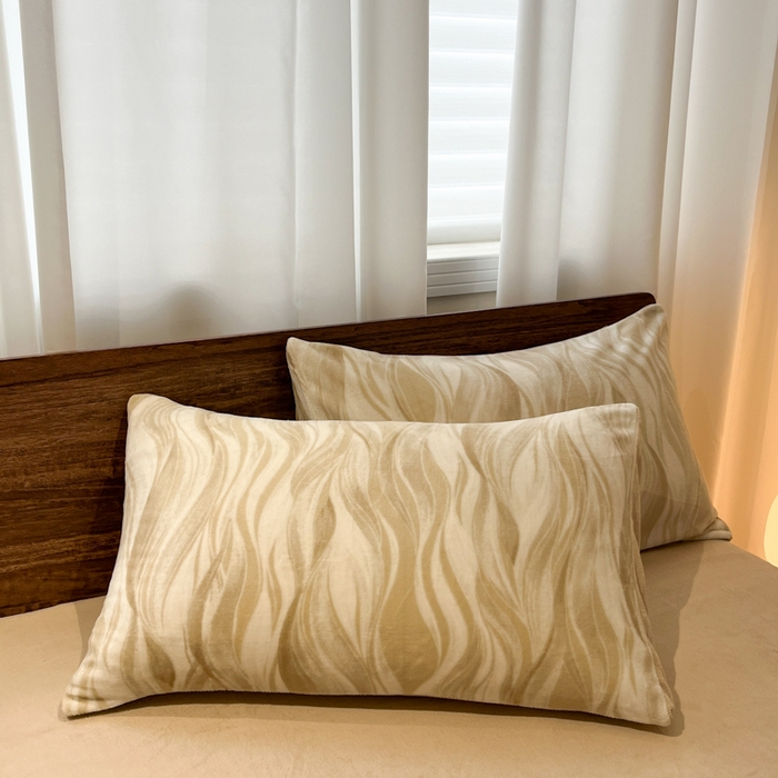 91家纺网 家纺一手货源 找家纺 桃子家居 2025新款A类ins简约奢尚渐变复古格子加厚牛奶绒四件套 绒-德芙