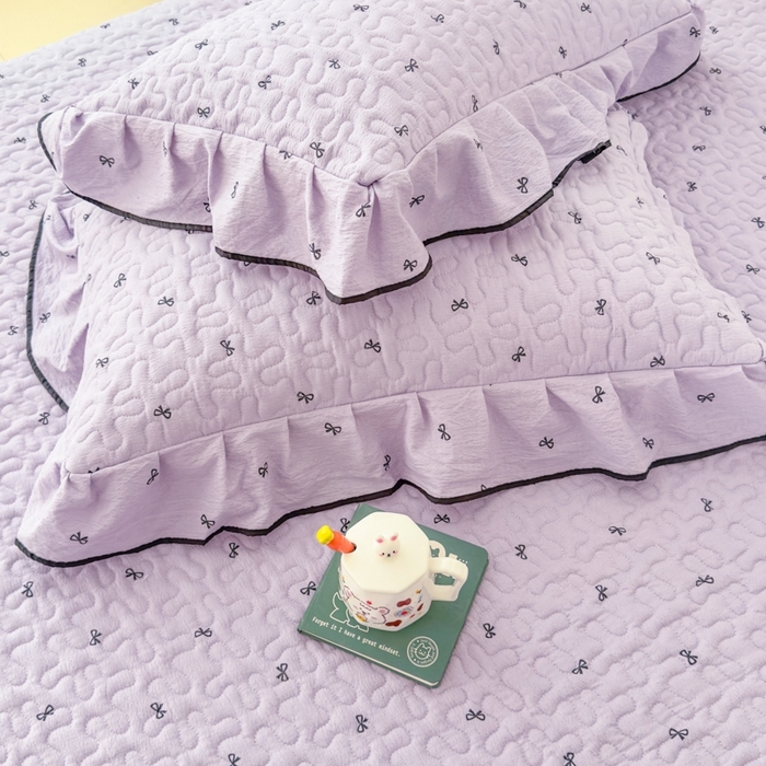 91家纺网 家纺一手货源 找家纺 （总）999家纺 2025秋冬新款A类云感原麻双层纱床盖三件套四季通用炕盖夹棉床单床褥(提供买家秀)