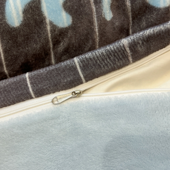 91家纺网 家纺一手货源 找家纺 桃子家居 2025新款A类ins简约奢尚渐变复古格子加厚牛奶绒四件套 绒-奢尚派