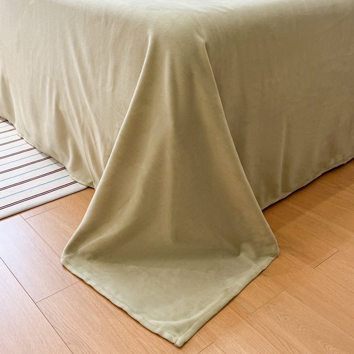 91家纺网 家纺一手货源 找家纺 桃子家居 2025新款A类ins简约奢尚渐变复古格子加厚牛奶绒四件套 绒-棕黄复古绿