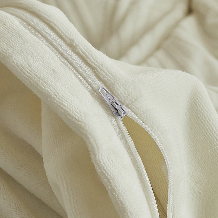 91家纺网 家纺一手货源 找家纺 千朵森 2025新款高克重提花牛奶绒高品质四件套-年纪 年纪-白