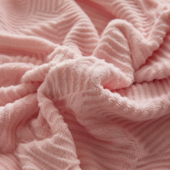 91家纺网 家纺一手货源 找家纺 千朵森 2025新款亲肤舒适烂花全消光牛奶绒四件套-梵静 梵静-仲夏粉