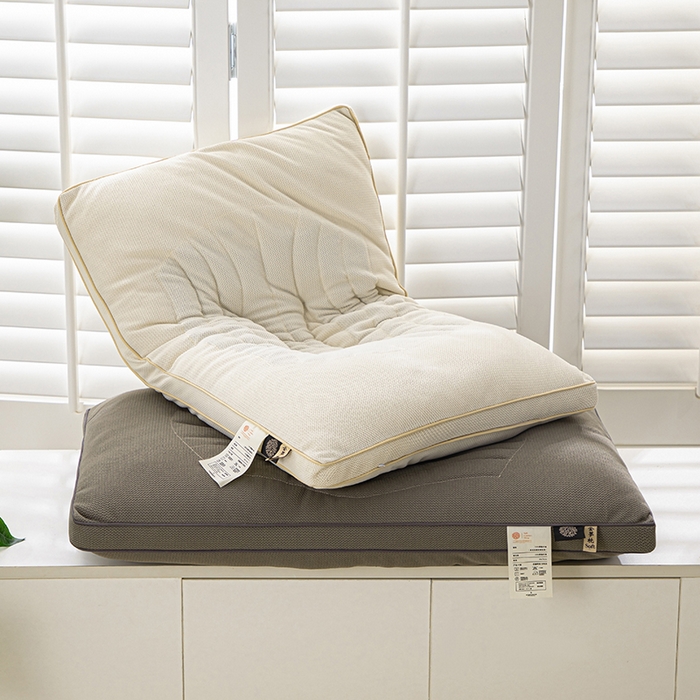 91家纺网 家纺一手货源 找家纺 （总）仁宇枕业 2025新款罗纹针织棉金罗决明子枕头枕芯